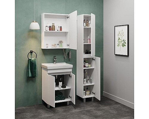 Тумба под раковину Onika Милтон Квадро 55 105561 Белая