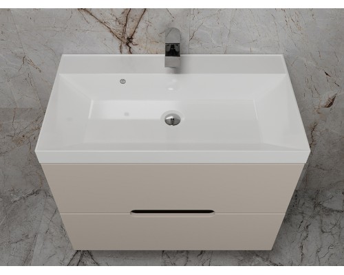 Тумба под раковину Style Line Матис 80 ЛС-00002308 подвесная Крем