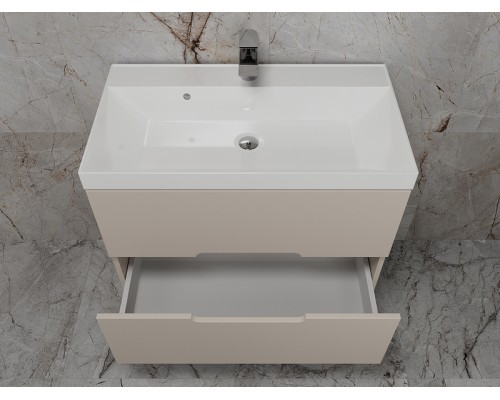 Тумба под раковину Style Line Матис 80 ЛС-00002308 подвесная Крем