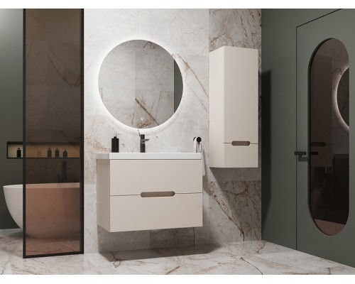 Тумба под раковину Style Line Матис 80 ЛС-00002308 подвесная Крем