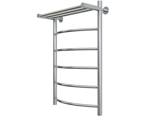 Водяной полотенцесушитель Aringa Бро 80x50 AR03030CH с полкой Хром