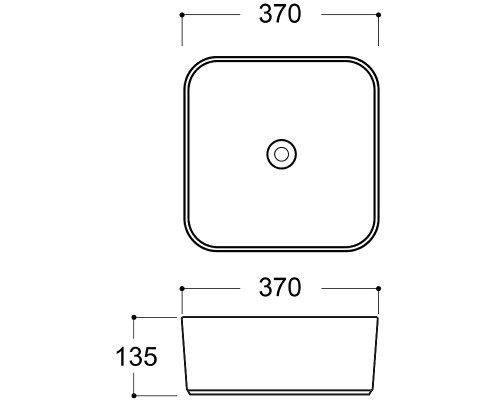 Раковина-чаша Aqueduto Espiral 37 ESP0320 Белая матовая