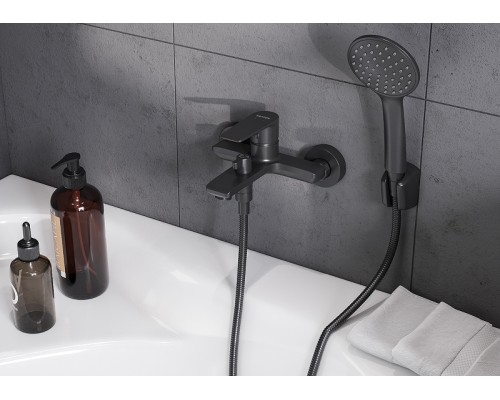 Смеситель для ванны Santek Арма WH5A10007N001 Черный матовый