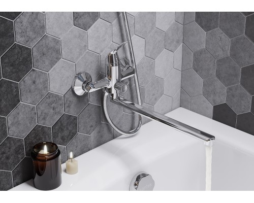 Смеситель для ванны Santek Нико WH5A12005C001 универсальный Хром