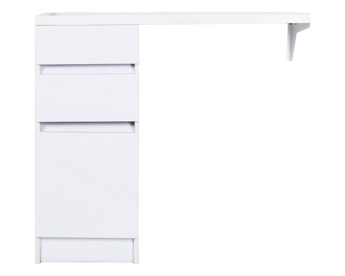 Тумба с раковиной Orange Sistema 100 L ST-40TUW+RAL Белая глянцевая