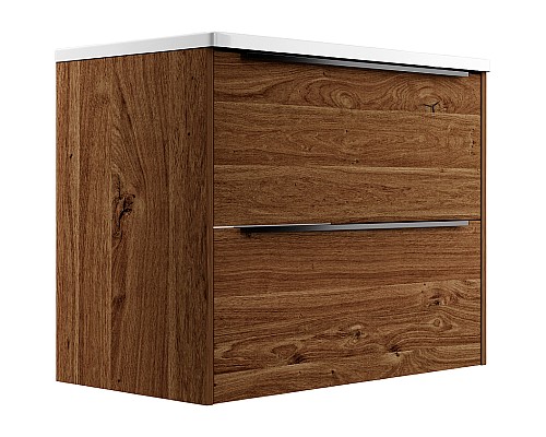 Тумба под раковину WellWant Rovero 80 WWTRN0821EB подвесная Дуб
