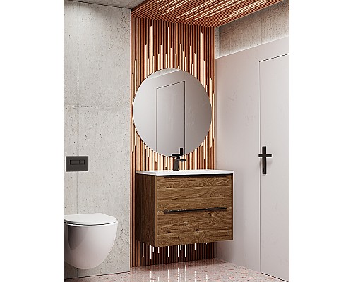 Тумба под раковину WellWant Rovero 80 WWTRN0821EB подвесная Дуб