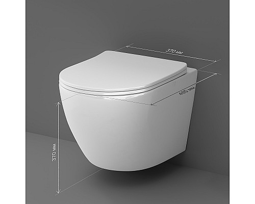 Унитаз AM.PM Like C801900SC подвесной с сиденьем Микролифт
