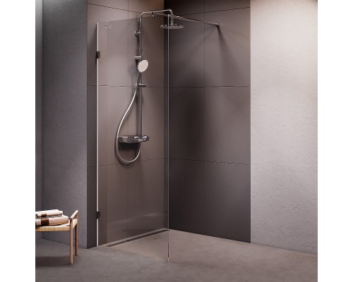 Душевая перегородка AM.PM X-Joy 80 W94WI-80-F1-MTE профиль Хром матовый стекло прозрачное