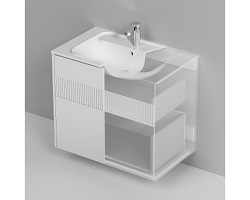 Тумба под раковину AM.PM Func 80 M8FFUX0802WM подвесная Белая матовая