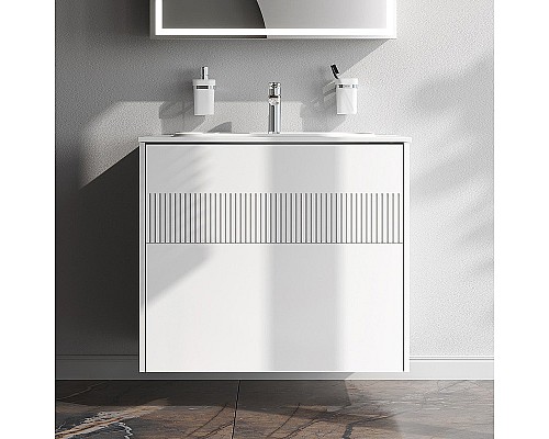 Тумба под раковину AM.PM Func 80 M8FFUX0802WM подвесная Белая матовая