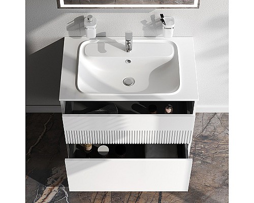 Тумба под раковину AM.PM Func 80 M8FFUX0802WM подвесная Белая матовая