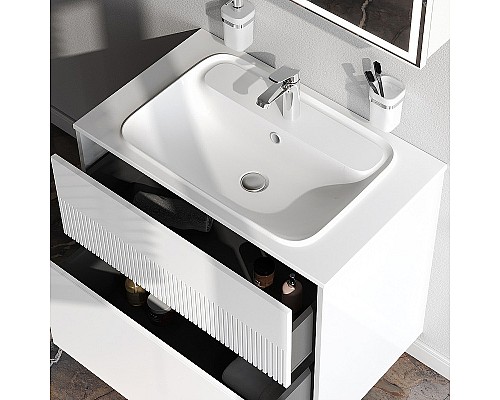 Тумба под раковину AM.PM Func 80 M8FFUX0802WM подвесная Белая матовая