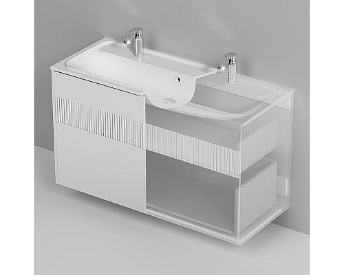 Тумба под раковину AM.PM Func 120 M8FFUX1202WM подвесная Белая матовая