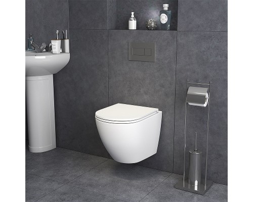 Унитаз Grossman Tornado GR-4455MSQ подвесной Белый матовый с сиденьем Микролифт