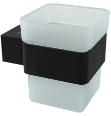 Стакан для зубных щеток Lemark Smooth Line 9732014 Черный матовый