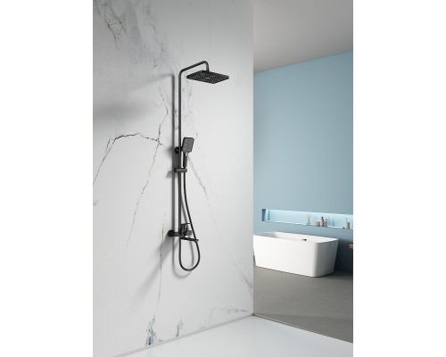 Душевая система Splenka S30.24.06 Черная матовая