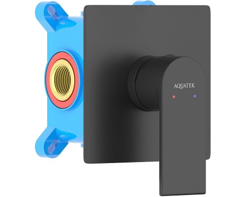 Смеситель для душа Aquatek Лира AQ1466MB Черный матовый