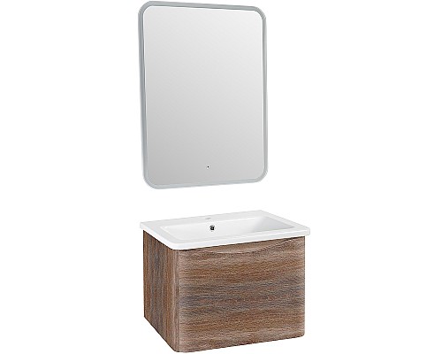 Тумба под раковину Runo Тоскана 60 00-00001414 Темное дерево