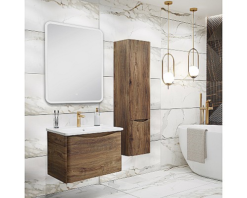 Тумба под раковину Runo Тоскана 60 00-00001414 Темное дерево