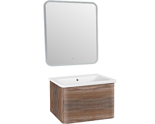 Тумба под раковину Runo Тоскана 80 00-00001417 Темное дерево