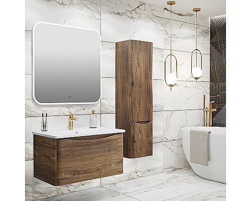 Тумба под раковину Runo Тоскана 80 00-00001417 Темное дерево