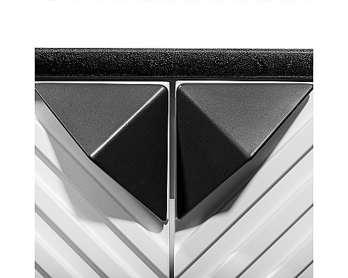 Тумба под раковину Runo Андорра 85 00-00002018 подвесная Белая матовая Черная