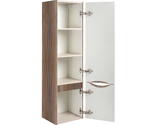 Шкаф пенал Runo Тоскана 35 00-00001420 подвесной Темное дерево