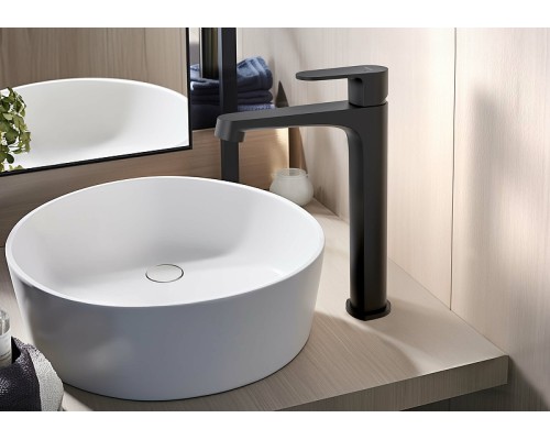 Смеситель для раковины Aquatek Оберон Черный матовый