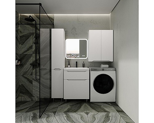 Тумба под раковину Style Line Марелла 60 Люкс Plus СС-00002395 Белый матовый антискрейтч