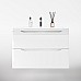 Тумба под раковину Style Line Марелла 80 Люкс Plus СС-00002411 подвесная Белый глянец антискрейтч