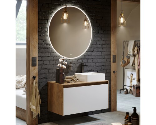 Зеркало Aqwella Moon A 80 MOON0208AH с подсветкой и подогревом с бесконтактным выключателем