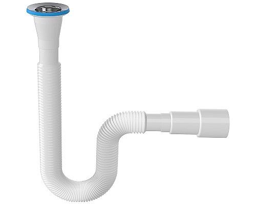 Гофросифон Nova 1209 Белый