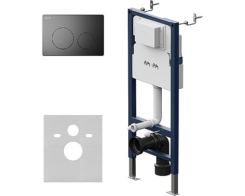 Инсталляция AM.PM PrimeFit I012709.0138 для унитаза с Черной матовой клавишей смыва