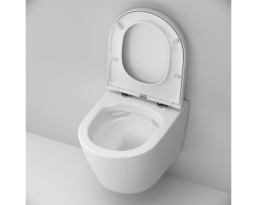Комплект унитаза с инсталляцией AM.PM Sense FlashClean с сиденьем Микролифт и Черной матовой клавишей смыва