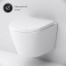 Комплект унитаза с инсталляцией AM.PM Sense FlashClean с сиденьем Микролифт и Черной матовой клавишей смыва