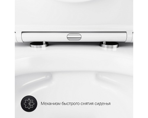 Комплект унитаза с инсталляцией AM.PM Sense FlashClean с сиденьем Микролифт и Черной матовой клавишей смыва