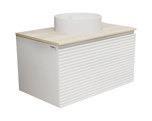 Тумба под раковину Jorno Cossety 80 Coss.01.80/P/W-DG/JR подвесная Белый