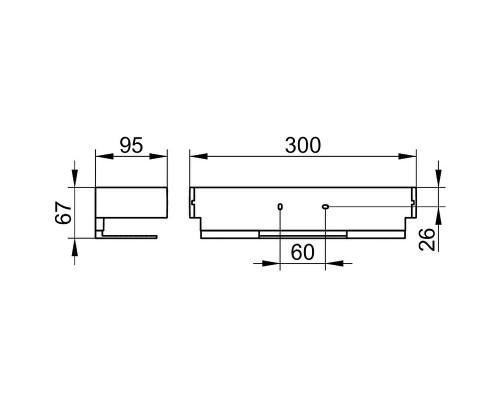 Полка корзина Keuco Edition 11 11158 370000 Черная матовая