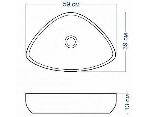Раковина-чаша Maretti Elio 59 EL13NS56-844 Белая
