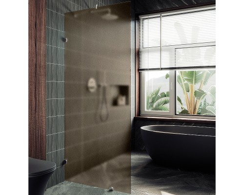 Душевая перегородка Maybah Glass MGD-267-4 990x1950 коннектор стена-стекло Хром глянцевый стекло бронзовое матовое