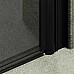 Душевая дверь Maybah Glass MGD-806-6 800x1980 на монопетле Черный стекло графитовое