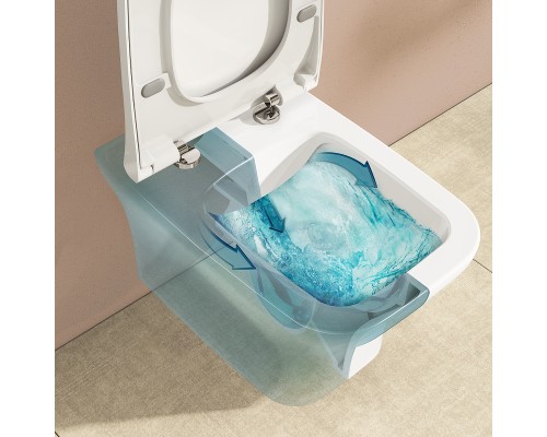 Унитаз Vitra Zentrum Square 7484B003-0075 подвесной без сиденья