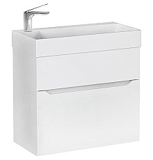 Тумба под раковину Raval Brik 65 Brk.01.65/P/W/RL подвесная Белая