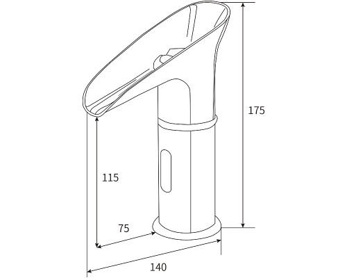 Смеситель для раковины beWash Photocell BWAM0BS849 Хром