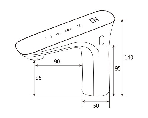 Смеситель для раковины beWash Photocell BWAM0BS8041 Хром