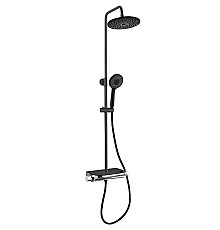 Душевая система beWash BV1TMSS6676 с термостатом Черная матовая