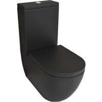 Унитаз компакт beWash Lusso Черный матовый с бачком и сиденьем Микролифт