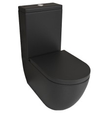 Унитаз компакт beWash Lusso BKBWR104620 Черный матовый с бачком и сиденьем Микролифт
