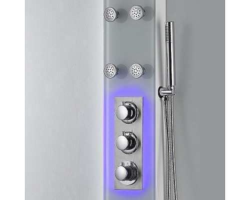 Душевая панель beWash BV3TMSP7233 с гидромассажем Белая